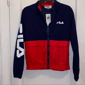 Women’s Flia Red and Blue Windbreaker- Size Small